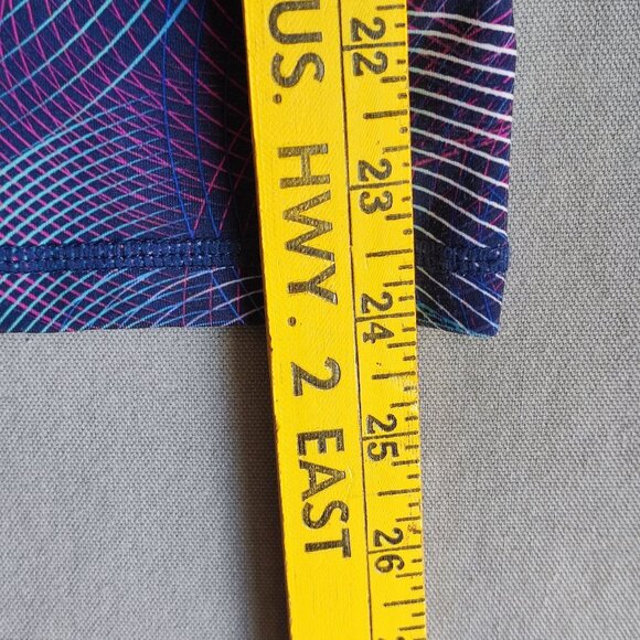 Skechers Sport leggings girls size L (10-12) purple with geometric pattern - Picture 10 of 12